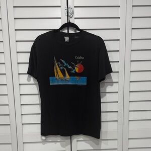 Vintage - Catalina Black Graphic T-Shirt